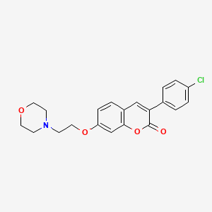 3-(4-Chlorophenyl)-7-(2-morpholin-4-ylethoxy)chromen-2-one