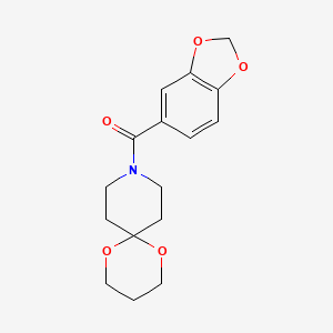 Benzo[d][1,3]dioxol-5-yl(1,5-dioxa-9-azaspiro[5.5]undecan-9-yl)methanone