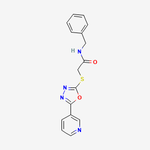 N-Benzyl-2-(5-pyridin-3-yl-[1,3,4]oxadiazol-2-ylsulfanyl)-acetamide