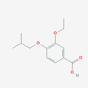 molecular formula C13H18O4 B2652748 3-Ethoxy-4-(2-methylpropoxy)benzoic acid CAS No. 565173-04-8