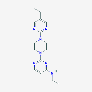 molecular formula C16H23N7 B2652749 N-Ethyl-2-[4-(5-ethylpyrimidin-2-yl)piperazin-1-yl]pyrimidin-4-amine CAS No. 2415488-86-5