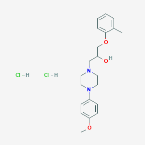 1-(4-(4-Methoxyphenyl)piperazin-1-yl)-3-(o-tolyloxy)propan-2-ol dihydrochloride
