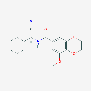 N-[Cyano(cyclohexyl)methyl]-5-methoxy-2,3-dihydro-1,4-benzodioxine-7-carboxamide