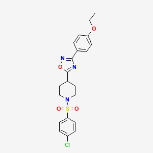 1-[(4-Chlorophenyl)sulfonyl]-4-[3-(4-ethoxyphenyl)-1,2,4-oxadiazol-5-yl]piperidine