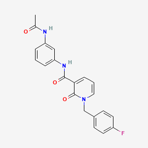 N-(3-acetamidophenyl)-1-(4-fluorobenzyl)-2-oxo-1,2-dihydropyridine-3-carboxamide