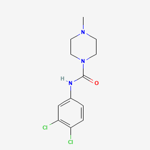 molecular formula C12H15Cl2N3O B2652819 N-(3,4-dichlorophenyl)-4-methylpiperazine-1-carboxamide CAS No. 21492-28-4