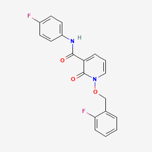 N-(4-fluorophenyl)-1-[(2-fluorophenyl)methoxy]-2-oxopyridine-3-carboxamide