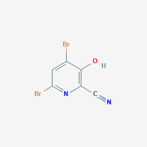 4,6-Dibromo-3-hydroxypicolinonitrile