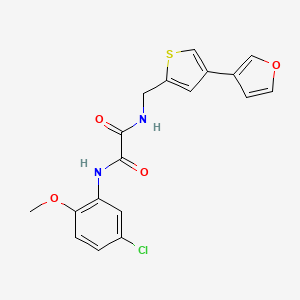 N'-(5-Chloro-2-methoxyphenyl)-N-[[4-(furan-3-yl)thiophen-2-yl]methyl]oxamide