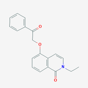 molecular formula C19H17NO3 B2652875 2-Ethyl-5-phenacyloxyisoquinolin-1-one CAS No. 898457-22-2