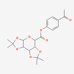 molecular formula C20H24O8 B2652893 (4-acetylphenyl) 4,4,11,11-tetramethyl-3,5,7,10,12-pentaoxatricyclo[7.3.0.02,6]dodecane-8-carboxylate CAS No. 852691-32-8