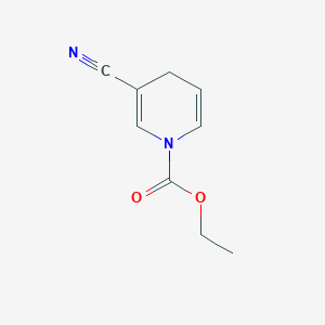 molecular formula C9H10N2O2 B026529 Ethyl 3-cyano-4H-pyridine-1-carboxylate CAS No. 103935-35-9