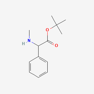 molecular formula C13H19NO2 B2652900 Tert-butyl 2-(methylamino)-2-phenylacetate CAS No. 256479-00-2