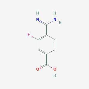 4-Carbamimidoyl-3-fluorobenzoic acid