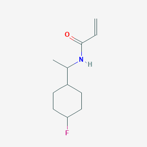 B2652950 N-[1-(4-Fluorocyclohexyl)ethyl]prop-2-enamide CAS No. 2224186-89-2