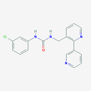 1-([2,3'-Bipyridin]-3-ylmethyl)-3-(3-chlorophenyl)urea