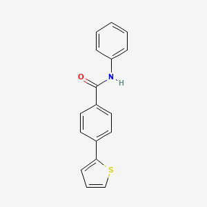 molecular formula C17H13NOS B2652962 N-phenyl-4-(2-thienyl)benzenecarboxamide CAS No. 338794-37-9