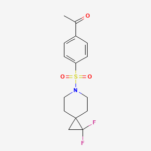 1-(4-((1,1-Difluoro-6-azaspiro[2.5]octan-6-yl)sulfonyl)phenyl)ethan-1-one