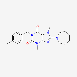 8-(azepan-1-yl)-3,7-dimethyl-1-(4-methylbenzyl)-1H-purine-2,6(3H,7H)-dione