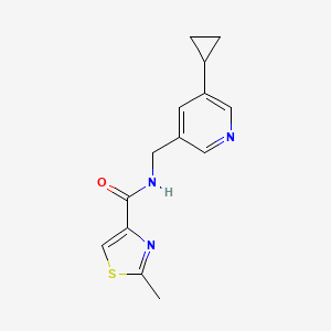 N-((5-cyclopropylpyridin-3-yl)methyl)-2-methylthiazole-4-carboxamide