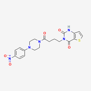 3-[4-[4-(4-nitrophenyl)piperazin-1-yl]-4-oxobutyl]-1H-thieno[3,2-d]pyrimidine-2,4-dione