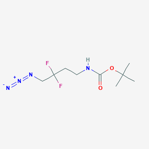Tert-butyl N-(4-azido-3,3-difluorobutyl)carbamate