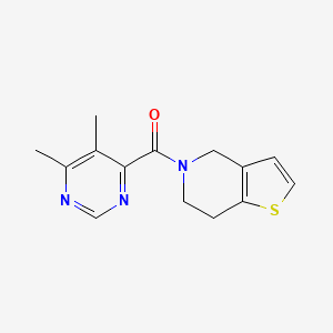 B2652991 6,7-Dihydro-4H-thieno[3,2-c]pyridin-5-yl-(5,6-dimethylpyrimidin-4-yl)methanone CAS No. 2415586-47-7