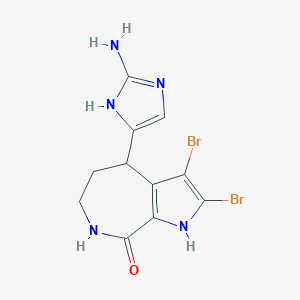 molecular formula C11H11Br2N5O B026530 (+/-)-Hymenin CAS No. 154569-13-8