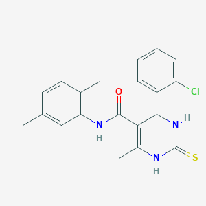 4-(2-chlorophenyl)-N-(2,5-dimethylphenyl)-6-methyl-2-thioxo-1,2,3,4-tetrahydropyrimidine-5-carboxamide