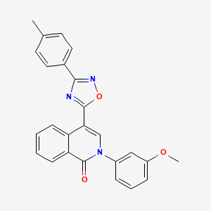 2-(3-methoxyphenyl)-4-(3-(p-tolyl)-1,2,4-oxadiazol-5-yl)isoquinolin-1(2H)-one