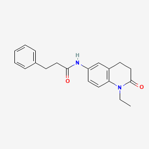 N-(1-ethyl-2-oxo-1,2,3,4-tetrahydroquinolin-6-yl)-3-phenylpropanamide
