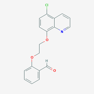 2-[2-(5-Chloroquinolin-8-yl)oxyethoxy]benzaldehyde
