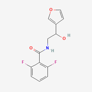 molecular formula C13H11F2NO3 B2653040 2,6-difluoro-N-[2-(furan-3-yl)-2-hydroxyethyl]benzamide CAS No. 1396765-95-9