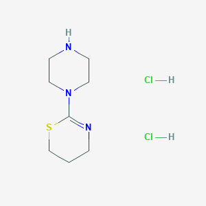 2-(Piperazin-1-yl)-5,6-dihydro-4H-1,3-thiazine dihydrochloride