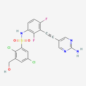 molecular formula C19H12Cl2F2N4O3S B2653052 Gcn2-IN-6 