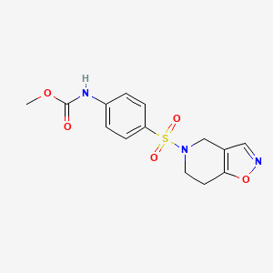 methyl (4-((6,7-dihydroisoxazolo[4,5-c]pyridin-5(4H)-yl)sulfonyl)phenyl)carbamate