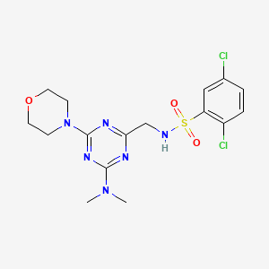 2,5-dichloro-N-((4-(dimethylamino)-6-morpholino-1,3,5-triazin-2-yl)methyl)benzenesulfonamide