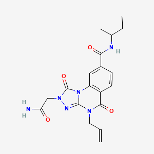 4-allyl-2-(2-amino-2-oxoethyl)-N-(sec-butyl)-1,5-dioxo-1,2,4,5-tetrahydro-[1,2,4]triazolo[4,3-a]quinazoline-8-carboxamide
