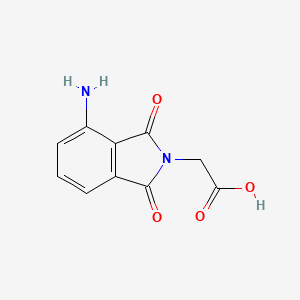molecular formula C10H8N2O4 B2653090 2-(4-Amino-1,3-dioxoisoindolin-2-yl)acetic acid CAS No. 10133-86-5