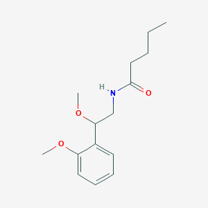 B2653092 N-(2-methoxy-2-(2-methoxyphenyl)ethyl)pentanamide CAS No. 1705158-60-6