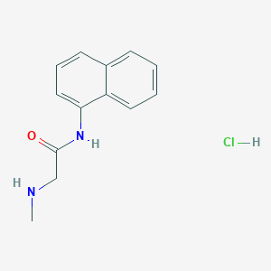 molecular formula C13H15ClN2O B2653096 2-(methylamino)-N-1-naphthylacetamide hydrochloride CAS No. 1049776-77-3
