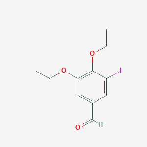 molecular formula C11H13IO3 B2653097 3,4-Diethoxy-5-iodobenzaldehyde CAS No. 443291-33-6