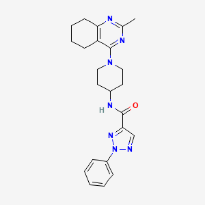 molecular formula C23H27N7O B2653110 N-(1-(2-methyl-5,6,7,8-tetrahydroquinazolin-4-yl)piperidin-4-yl)-2-phenyl-2H-1,2,3-triazole-4-carboxamide CAS No. 2034410-97-2
