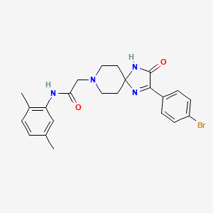 2-(2-(4-bromophenyl)-3-oxo-1,4,8-triazaspiro[4.5]dec-1-en-8-yl)-N-(2,5-dimethylphenyl)acetamide