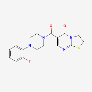 6-(4-(2-fluorophenyl)piperazine-1-carbonyl)-2H-thiazolo[3,2-a]pyrimidin-5(3H)-one