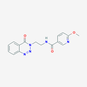 6-methoxy-N-(2-(4-oxobenzo[d][1,2,3]triazin-3(4H)-yl)ethyl)nicotinamide