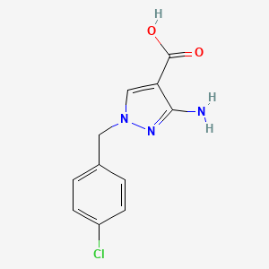 3-amino-1-(4-chlorobenzyl)-1H-pyrazole-4-carboxylic acid