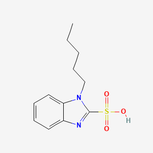 molecular formula C12H16N2O3S B2653131 1-pentyl-1H-benzimidazole-2-sulfonic acid CAS No. 537009-98-6