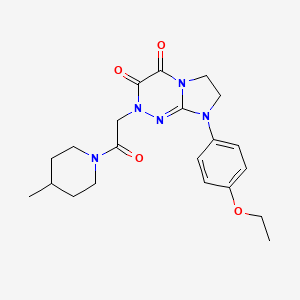 8-(4-ethoxyphenyl)-2-(2-(4-methylpiperidin-1-yl)-2-oxoethyl)-7,8-dihydroimidazo[2,1-c][1,2,4]triazine-3,4(2H,6H)-dione