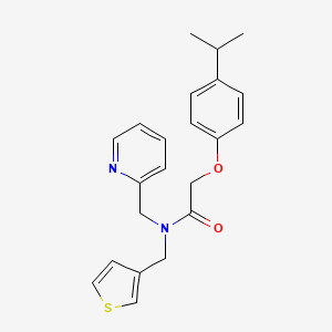 2-(4-isopropylphenoxy)-N-(pyridin-2-ylmethyl)-N-(thiophen-3-ylmethyl)acetamide